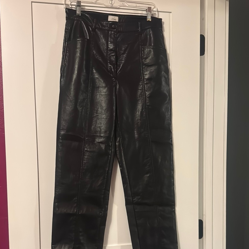 Wilfred Black Straight Leg Pants